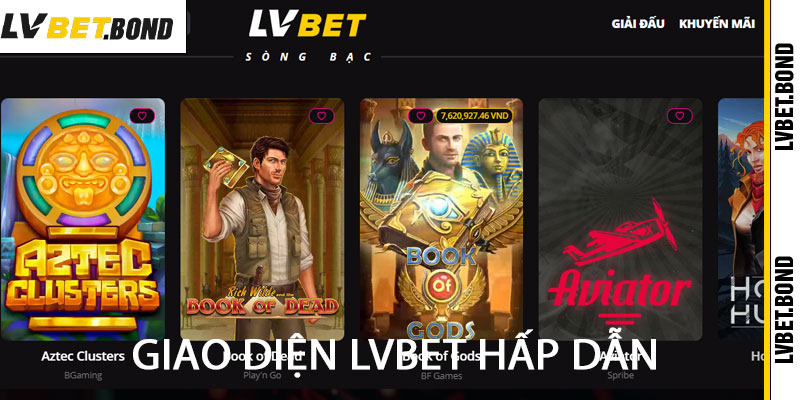 giao diện lvbet hấp dẫn